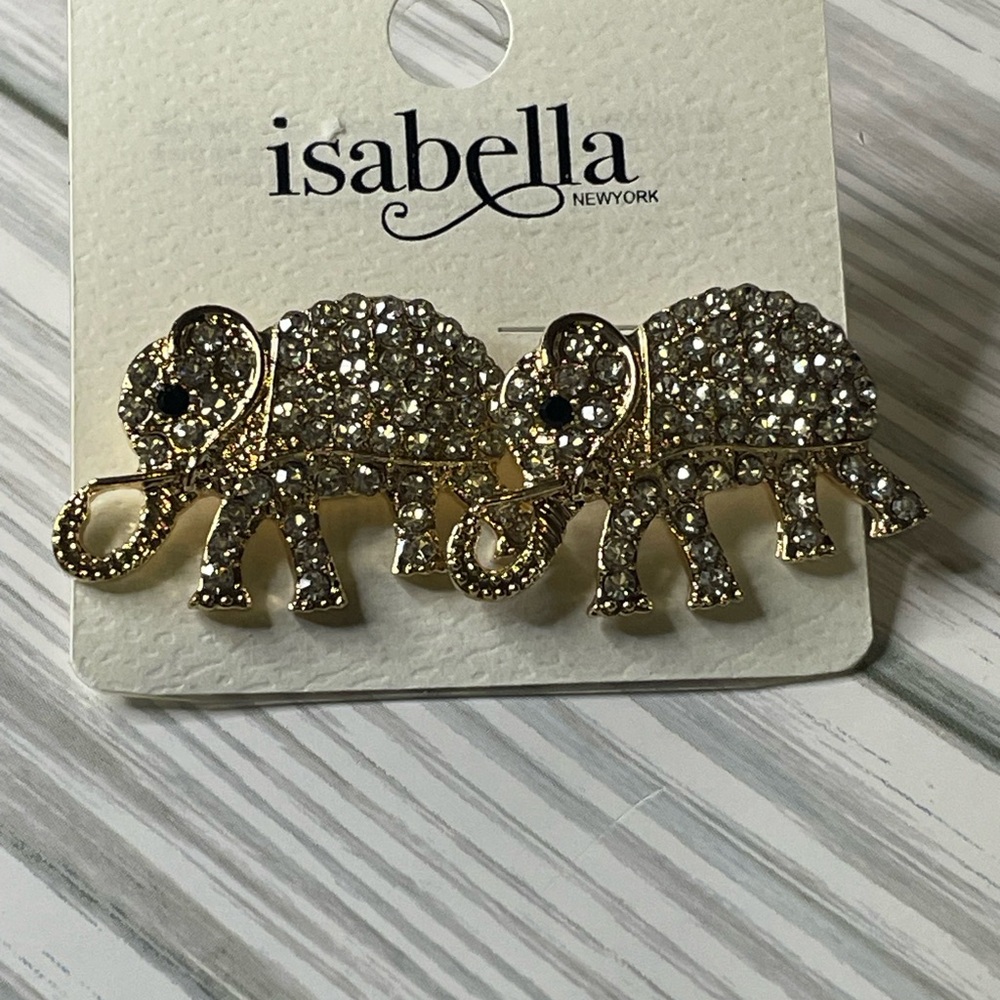 🏷️ SALE 2 x $10 Gold Elephant Earrings